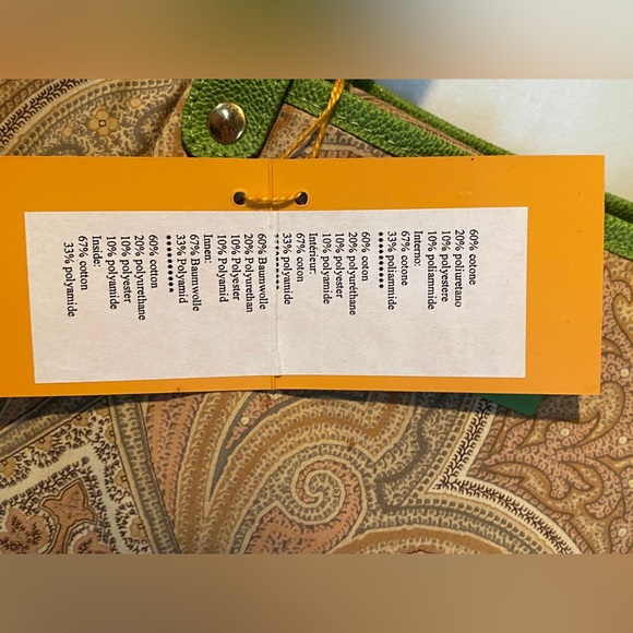 Etro Paisley Canvas and Leather Bag - Picture 7 of 12